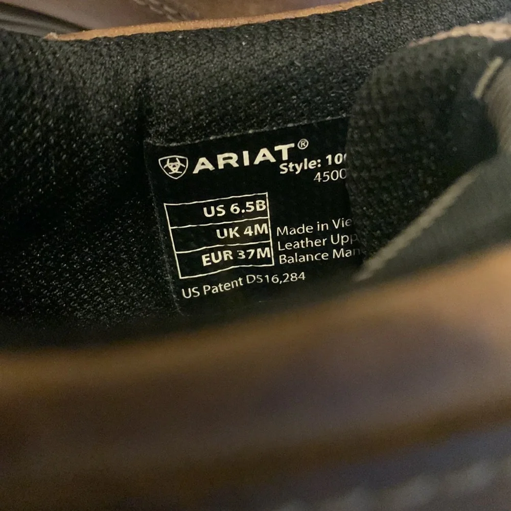 Ariat High Top Lace Up Hiking Boots Ankle Work Men’s Size 6 Brown Leather